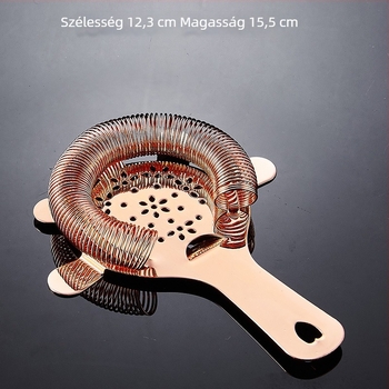 Bar jeges szűrő Hawthorne, európai stílus, 304 rozsdamentes acél, jégszűrő és borfiltr