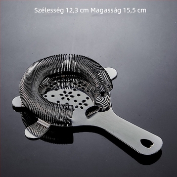 Bar jeges szűrő Hawthorne, európai stílus, 304 rozsdamentes acél, jégszűrő és borfiltr