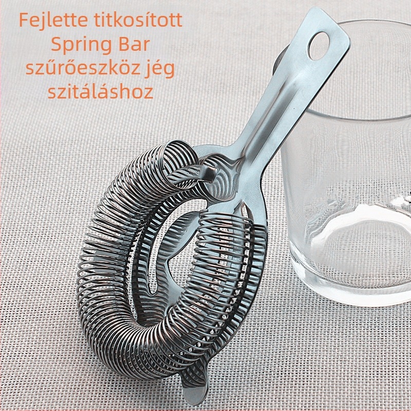 Rozsdamentes acélból készült jégelválasztó koktélokhoz, logónyomtatásra alkalmas, 2017 őszén debütált.