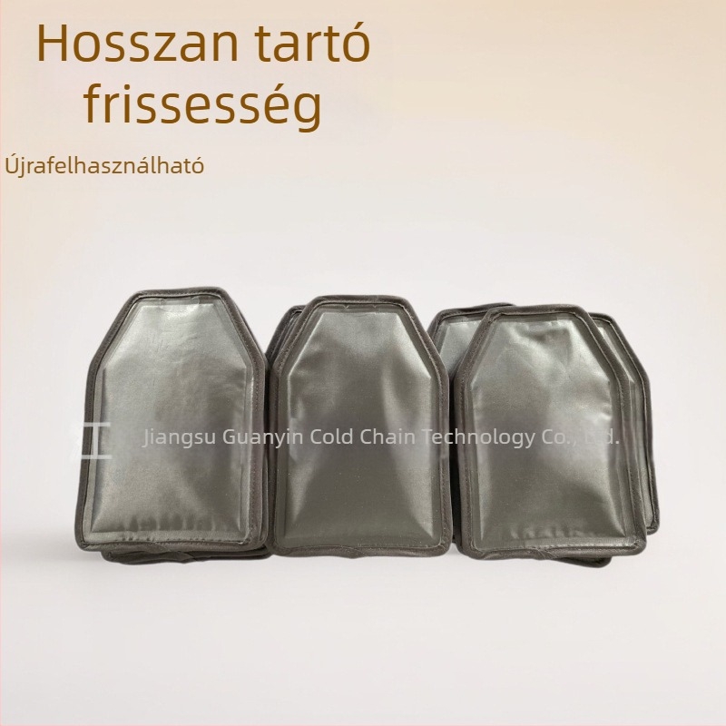 Poliészter spunból készült géles borhüvely pezsgőhöz, újrahasználható hűtőhüvely, jégzacskó, méretek 15,5 × 23,5 cm