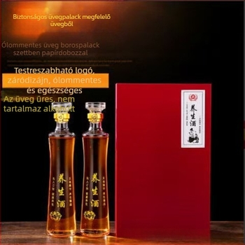 Kristályüveg palack, 580 g, Independence márka, kínai stílus, dobozos csomagolás, 2023 télén bevezetve