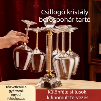 Ólommentes kristályból készült borospohár-készlet, kapacitás 501–600 ml, modern egyszerű stílus