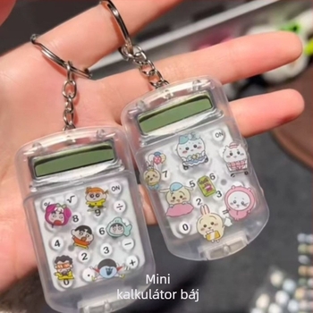 Hordozható 8 számjegyű számológép, csendes működés, napelemes, műanyag ház, diákoknak és irodába