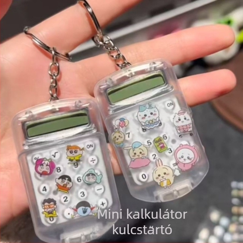 Hordozható 8 számjegyű számológép, csendes működés, napelemes, műanyag ház, diákoknak és irodába