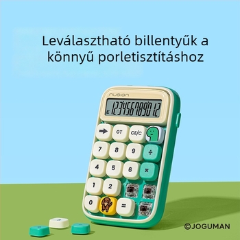 Deli NS043-Q többfunkciós számológép, 12 számjegyű kijelző, műanyag ház, elem tartalmazva