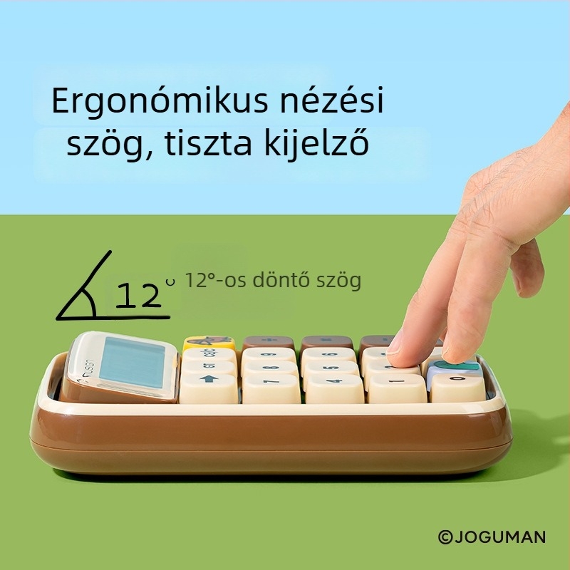 Deli NS043-Q többfunkciós számológép, 12 számjegyű kijelző, műanyag ház, elem tartalmazva