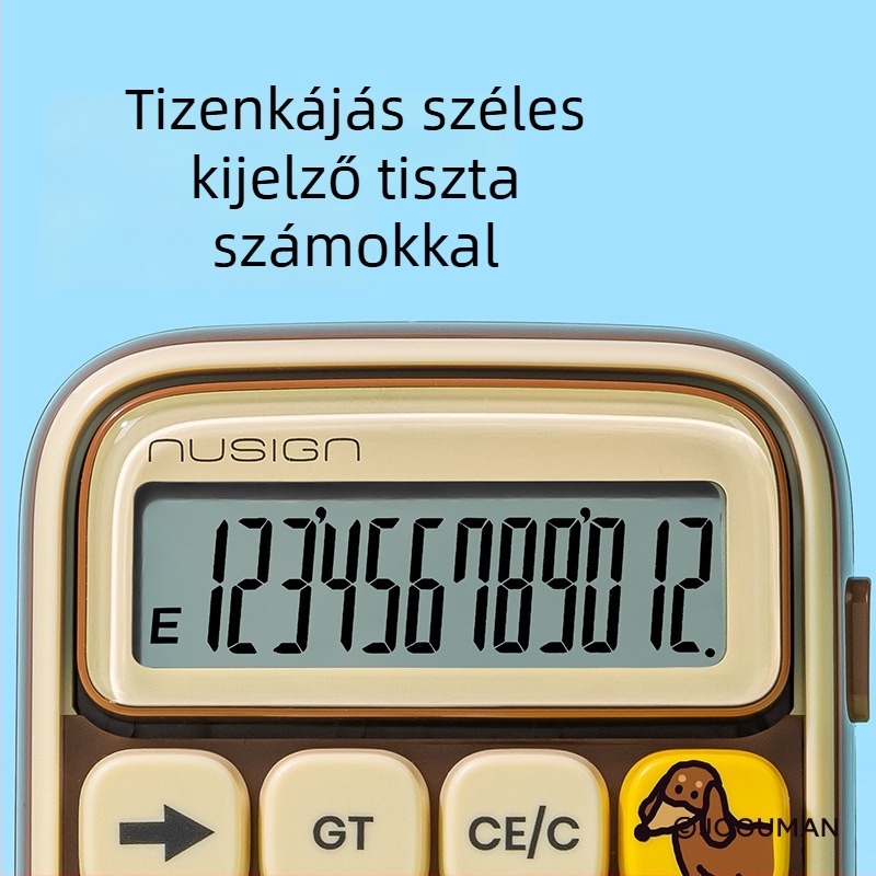 Deli NS043-Q többfunkciós számológép, 12 számjegyű kijelző, műanyag ház, elem tartalmazva