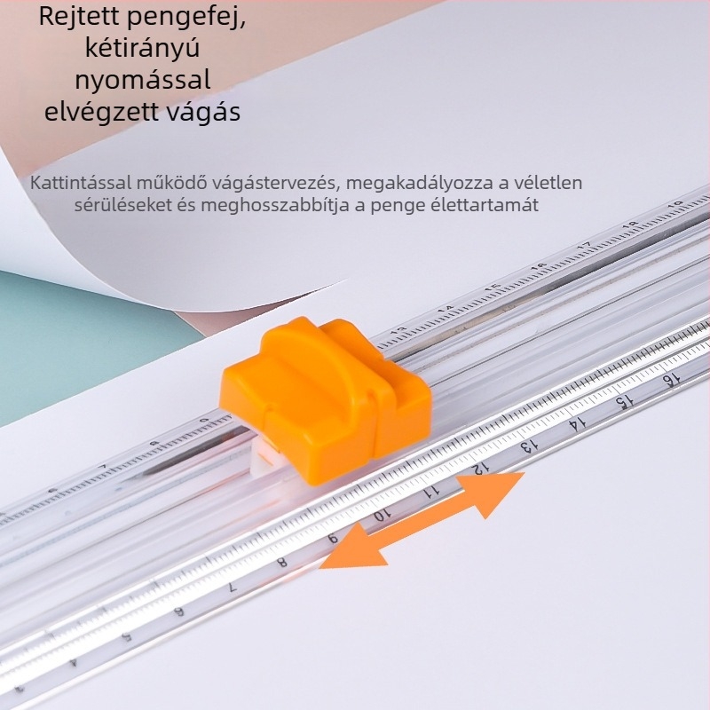 Papírvágó SF-1255, műanyag, hordozható, vágáshoz