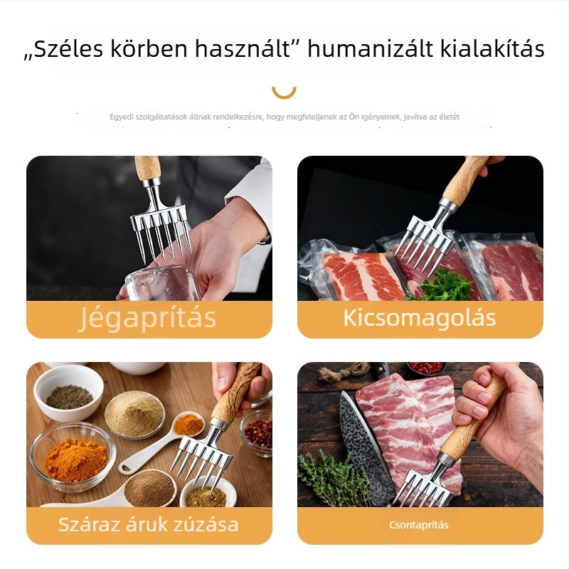 Alumíniumötvözet koktéljégvéső, hatfogú jégszúró, jégkúp, bárjégszűrő és vízszűrő szeparátor, bár eszköz