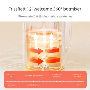 Szójatej készítő 2–3 személyre, 0.65L, 750W, 220V, Automatikus tisztítás