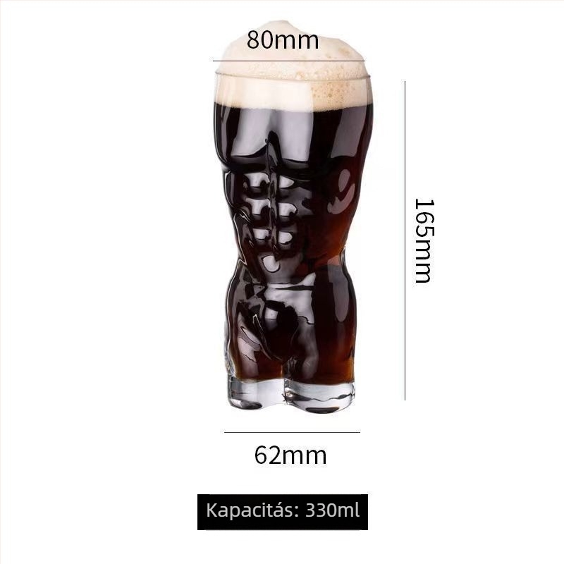 Kristály sörös pohár, modern egyszerű stílus, testreszabás nélkül