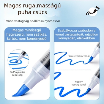 Touchmark közvetlen folyadékos akril marker toll Oxford vászontáskában – tinta 2.4 g