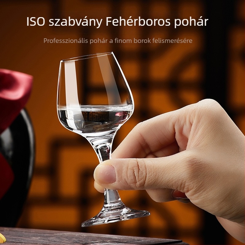 Kristály szeszes italok kóstoló pohár tulipán formájú, 50 ml, professzionális kóstolók számára