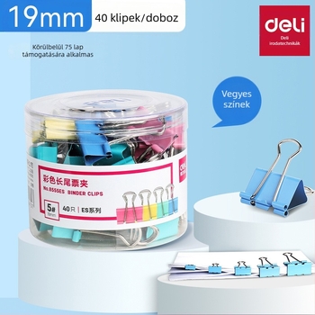 Fém kézi napló-clip, modell 8555Es, Deli