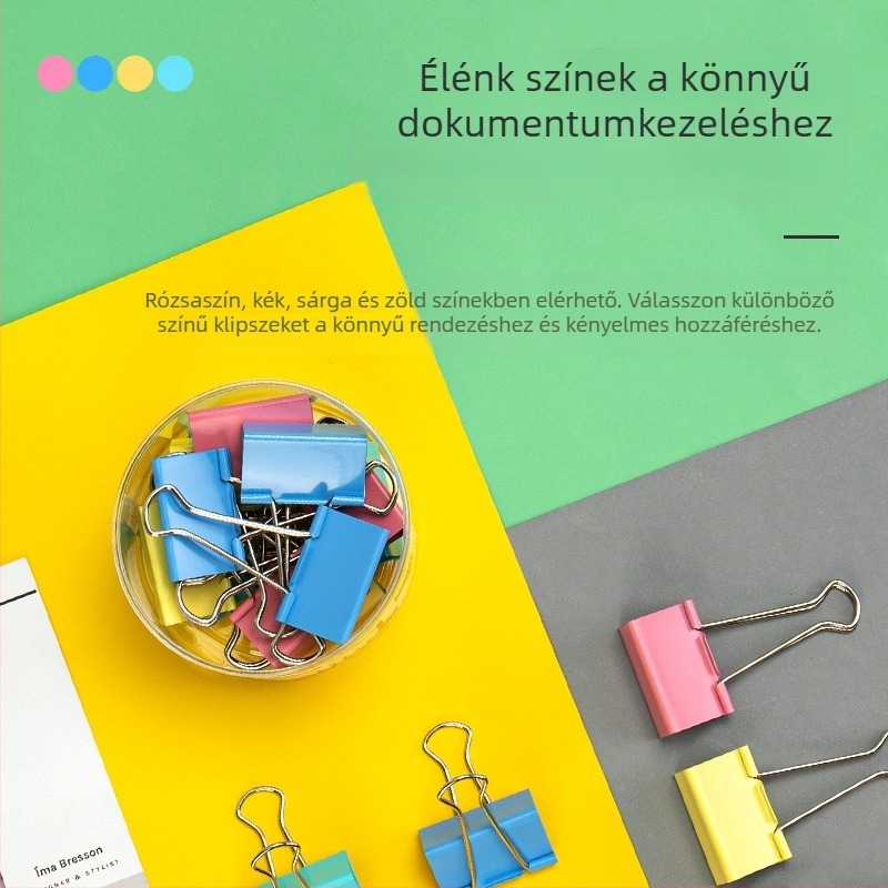 Fém kézi napló-clip, modell 8555Es, Deli