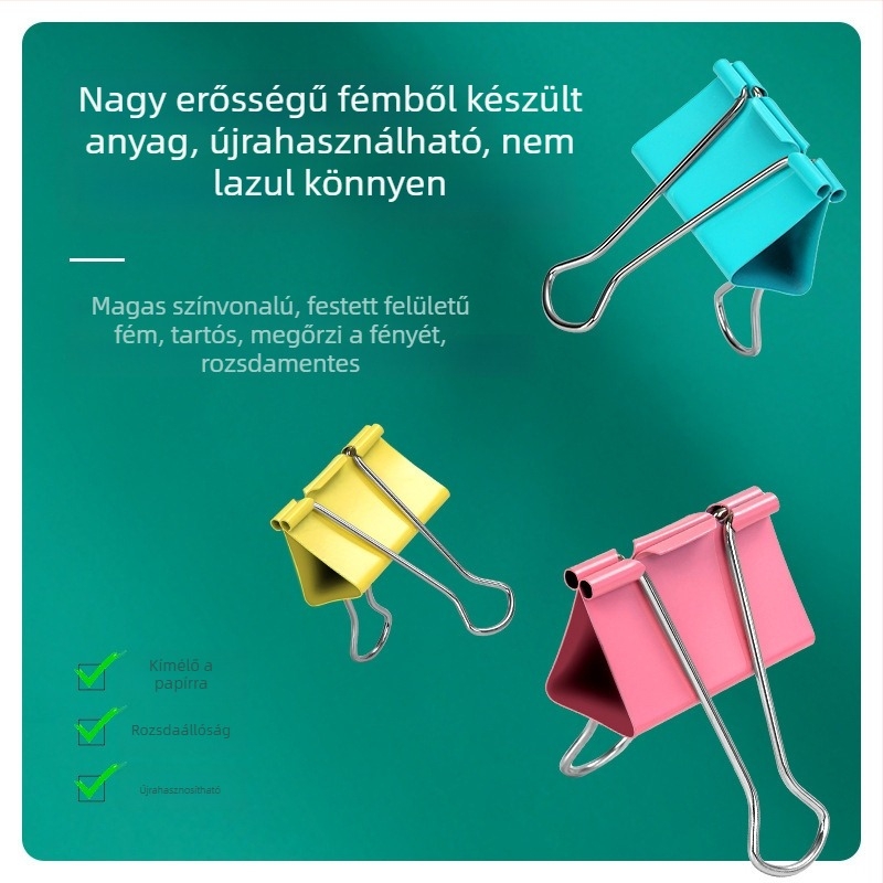 Fém kézi napló-clip, modell 8555Es, Deli