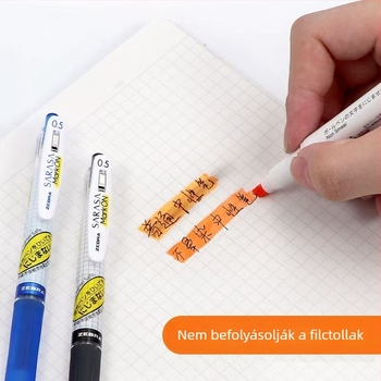 Zebra JJ77 kiemelő toll, tinta nem kenődik ki, kockás dizájn, három színben elérhető