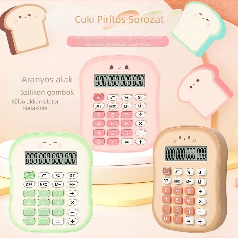 Aritmetikai számológép, modell 316, műanyag ház, 8‑digitos kijelző, tömeg 75 g