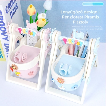 Kalózhajó tolltartó, műanyag, modell HDCBT009, személyre szabás igény szerint, nyomtatott logó