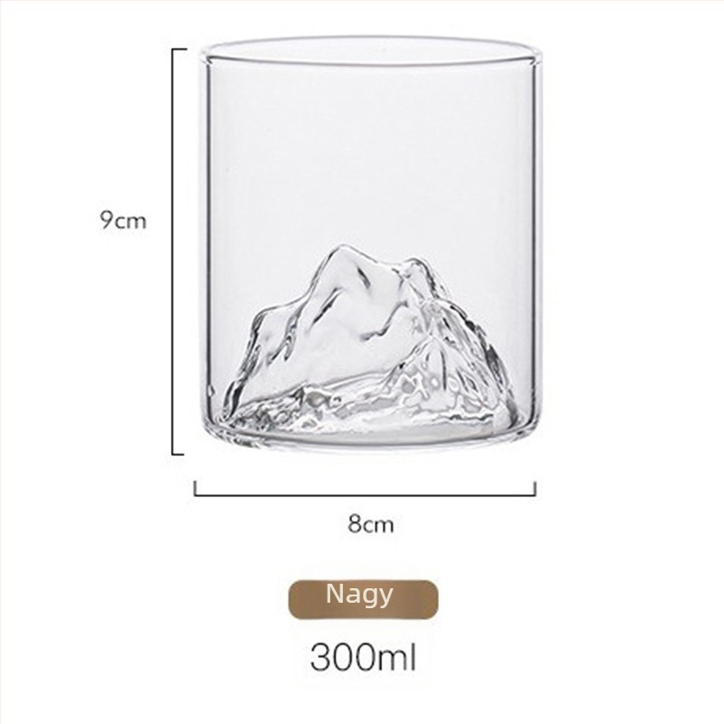 Brahman boroszilikát pohár whiskyhez és borhoz, 101–200 ml kapacitás, modern minimalist design, logó nyomtatás, testreszabható