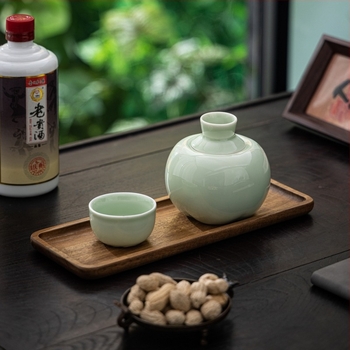 Kerámiás Sake Melegítő Otthoni Használatra – Porcelán, Ivó Készlet, Új Kínai Stílus, Peach White Márka