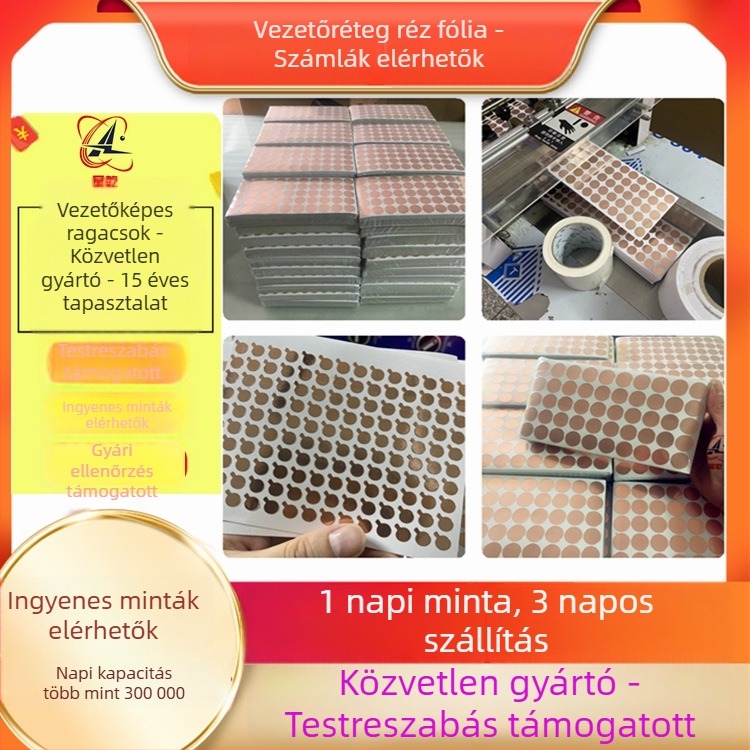 Starstem önragasztó vezető rézfólia lemez, 0,05 mm, tiszta réz, transzformátorokhoz