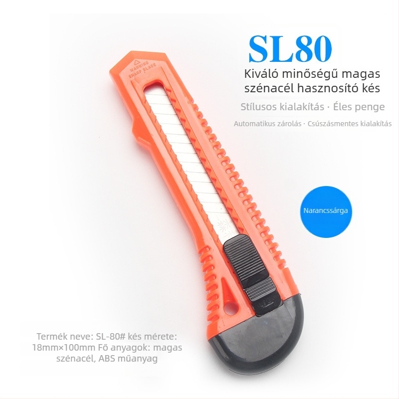 Többcélú kés, modell 328, ABS műanyag; ajándékba kész, osztálytársnak, karácsonyra és új otthonra.