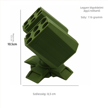 3D-nyomtatott tolltartó rakéta tárolóval katonai rajongóknak – kreatív ajándék