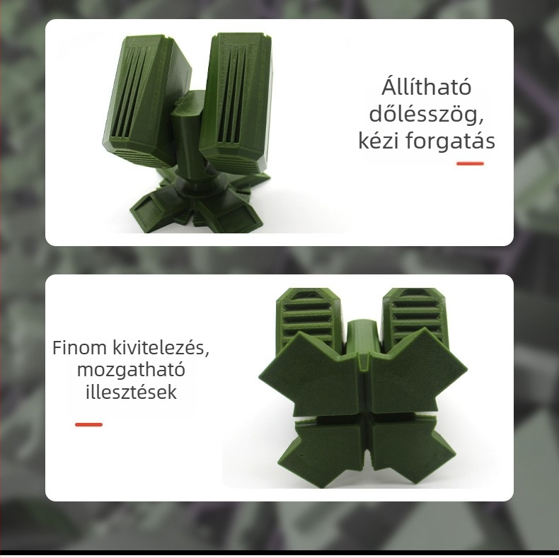 3D-nyomtatott tolltartó rakéta tárolóval katonai rajongóknak – kreatív ajándék