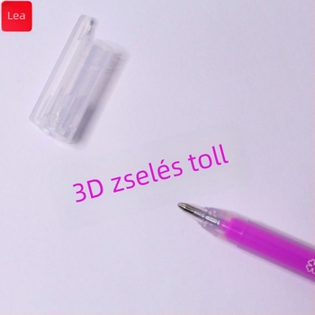 Kontúr zselés toll 3D kontúrokhoz | műanyag tokozás, dobozos csomagolás 12 db, logó nyomtatva, licencelt magáncímke