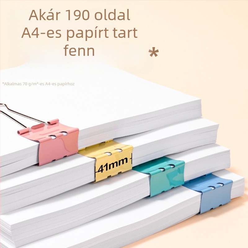 Deli rozsdamentes acél nagy klipsz, fém felépítés, Modell 8552B