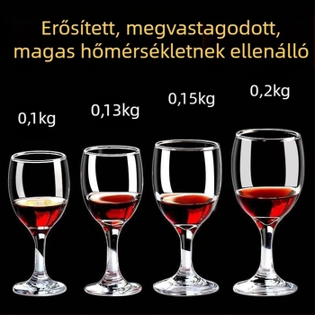 Európai stílusú szódalime üvegből készült boros pohár készlet, hosszú tálcás poharak, 1000 ml vagy annál nagyobb kapacitás, egyszerű stílus, szállodai és otthoni használatra