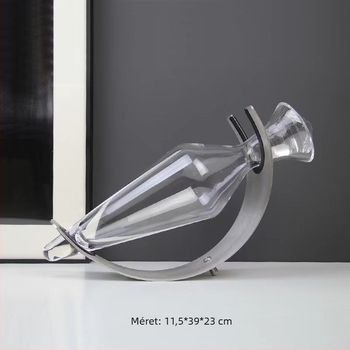 Dekanterkészlet – 5 darab, üveg boros eszközök, modern egyszerű stílus, logóval
