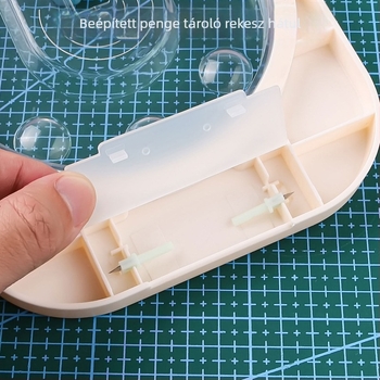 Huanmei KM-5611 forgópapírvágó, műanyag, cél: vágás