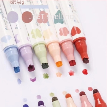 Kiemelő toll H848, dupla végű, műanyag test, dobozos csomagolás