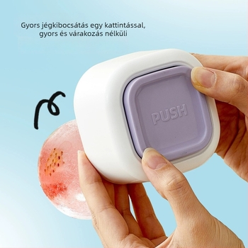 Szilikon nagy jéggömb forma – gömb alakú jégdarab, könnyű kioldás, logó testreszabás