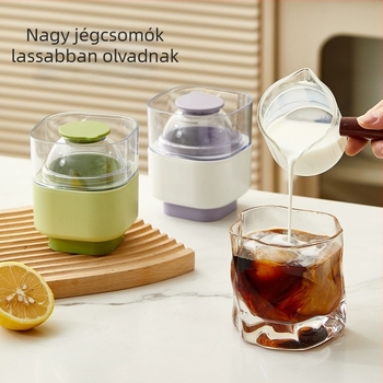 Szilikon nagy jéggömb forma – gömb alakú jégdarab, könnyű kioldás, logó testreszabás