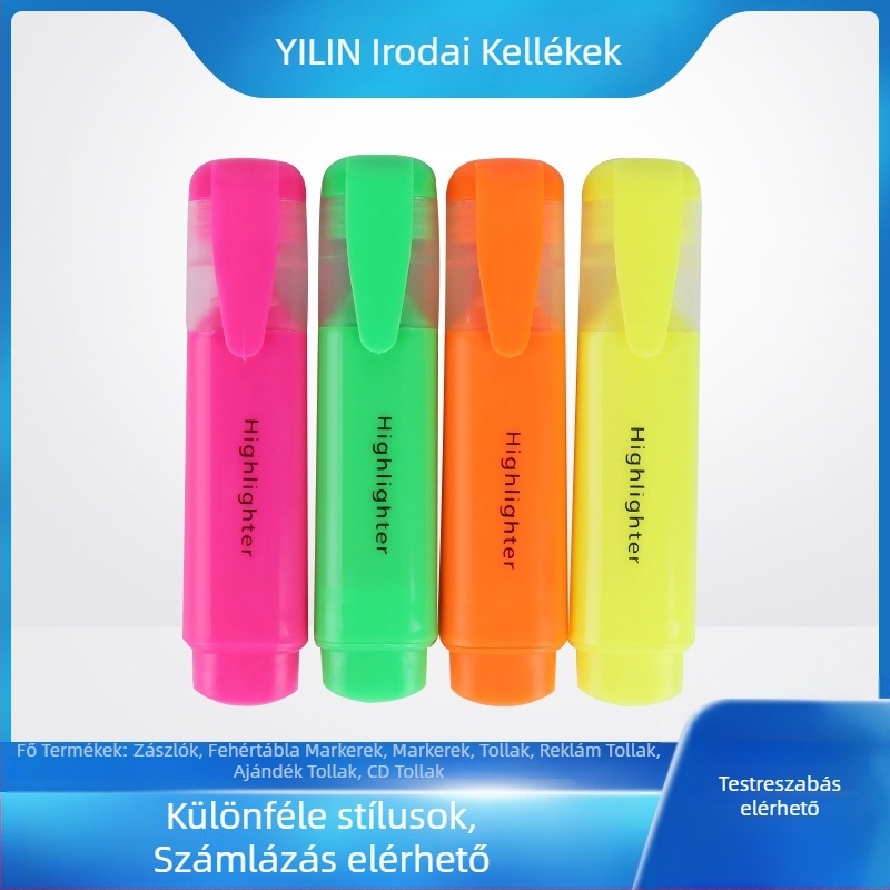 JL-356B marker készlet, műanyag burkolat, Specifikáció 0015, palackos csomagolás, egyoldalas