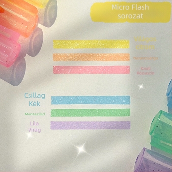 Baoneng csillogó kiemelő toll – csillagos ég, homokhatás, japán stílusú, diákoknak; Modell: Nothing; Importált: Nem; Ajándék: Nem.