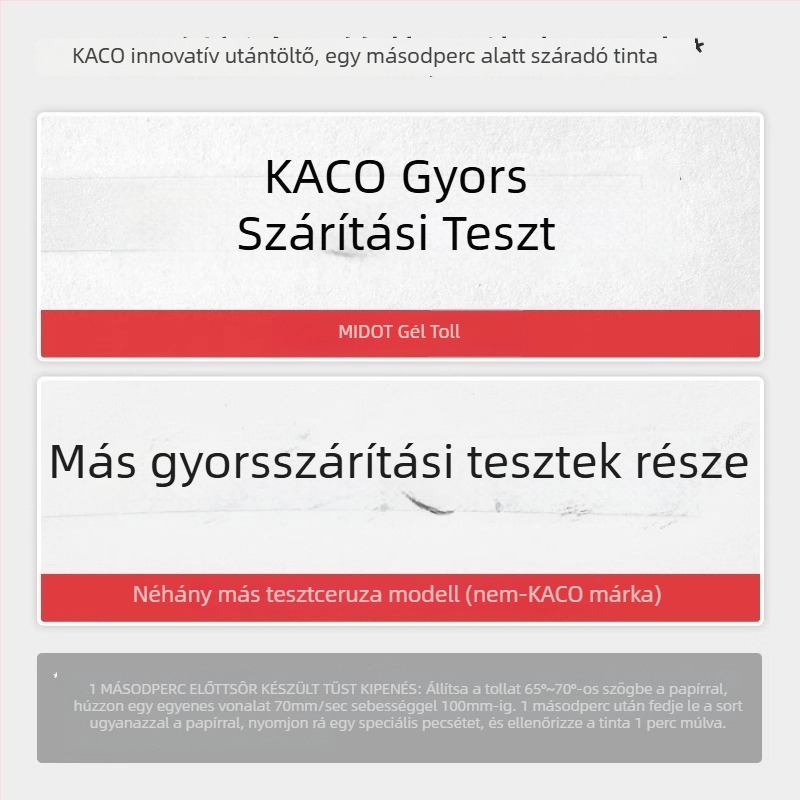 Kaco zselés toll kattintásos mechanizmussal, Diantu sorozat, műanyag test