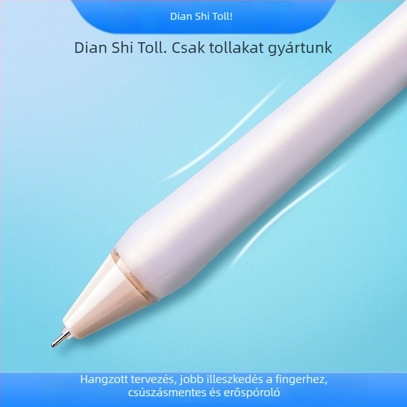 Be húzható gél toll, Dotted stone Fingertips gentle sorozat, rozsdamentes acél heggyel, műanyag testtel, nem törlő tinta