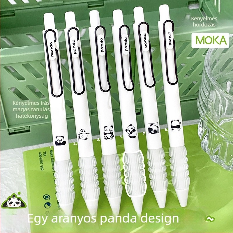 Panda sorozatú gél toll, Magic Music, műanyag test, heganyag: egyéb anyagok, nem törölhető