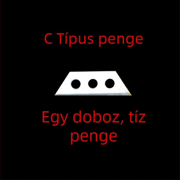 Biztonságos doboz- és csomagfelnyitó, ABS műanyagból, modell Jc-1001, termékkód Jc-1001abc, 40 g