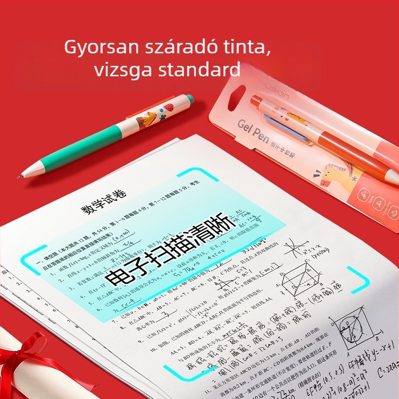 Deli A ló éve – limitált kiadású gyorsan száradó gél toll ST csúccsal, fekete, visszahúzható, diákoknak