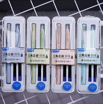 DS761 töltőtoll EF tollheggyel, patronos tintaellátó rendszer, műanyag tokozás, kaligráfia gyakorló készlet