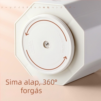Forogó hexagonális tolltartó, ABS anyag, modell FZ-2469-5M