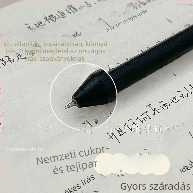 Ecset toll nagy kapacitású, nyomógombos mechanizmus, ST fej, gyorsan száradó, műanyag héj