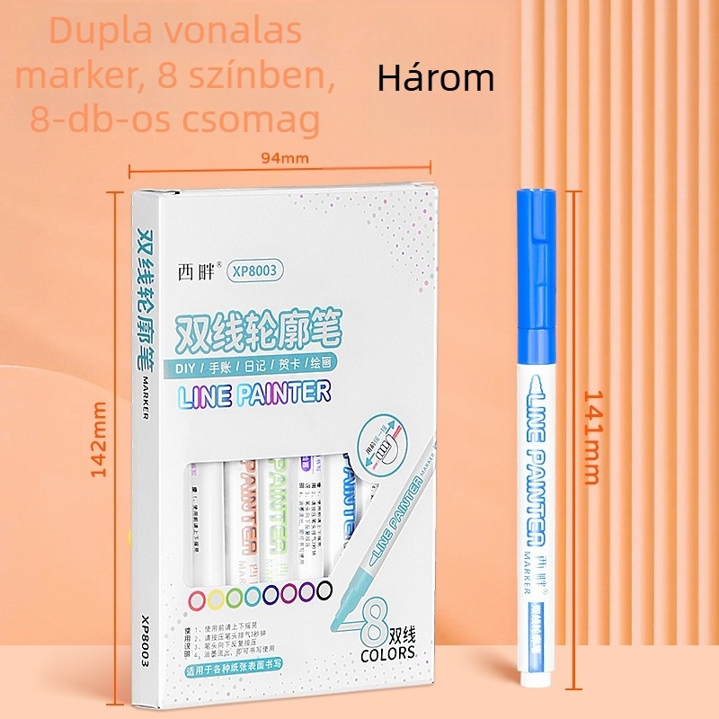 Westide kontúr toll – műanyag tokozás, karton csomagolás, modell Contoured pen