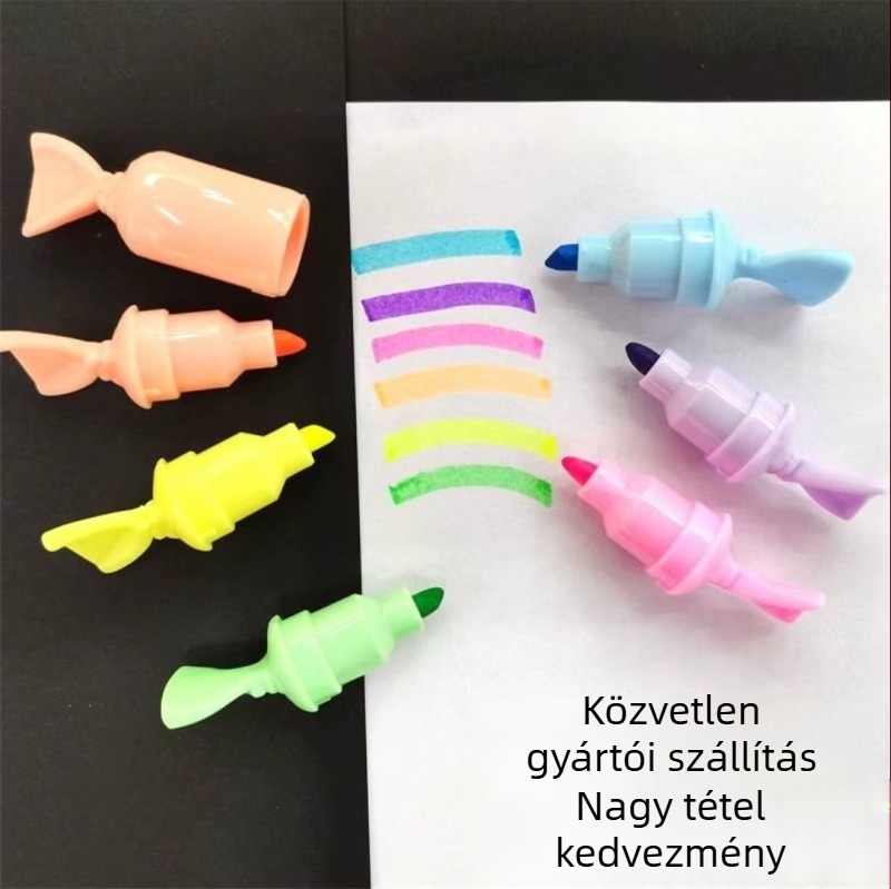 Akvarell toll kiemelő funkcióval, műanyag test, egyfejű, nem törölhető, testreszabható