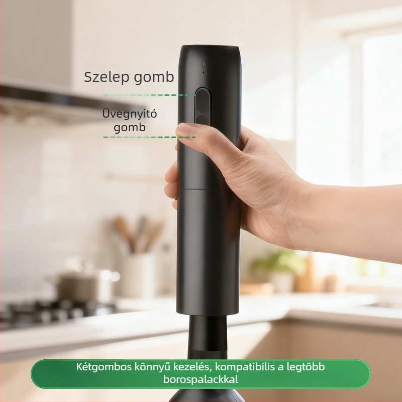 USB-töltésű elektromos borkinyitó, többsfunkciós, intelligens (Anyag: ABS; Márka: Chef Ji Qixiu; Funkció: Elektromos)